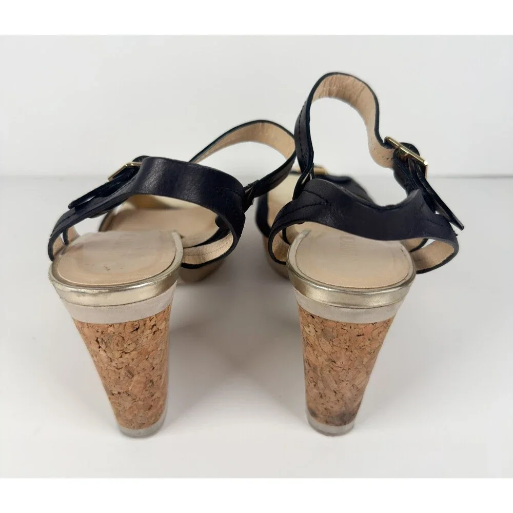 Jimmy Choo Nemesis 75 Black Platform Women's Sandals EU 41 US 11